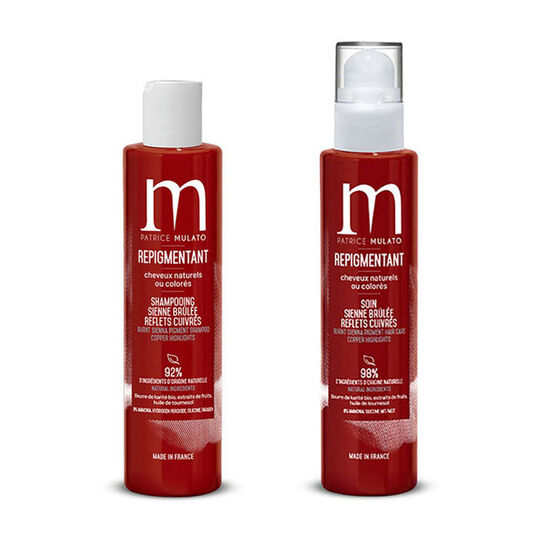 Rituel repigmentant shampooing + soin sienne brûlée