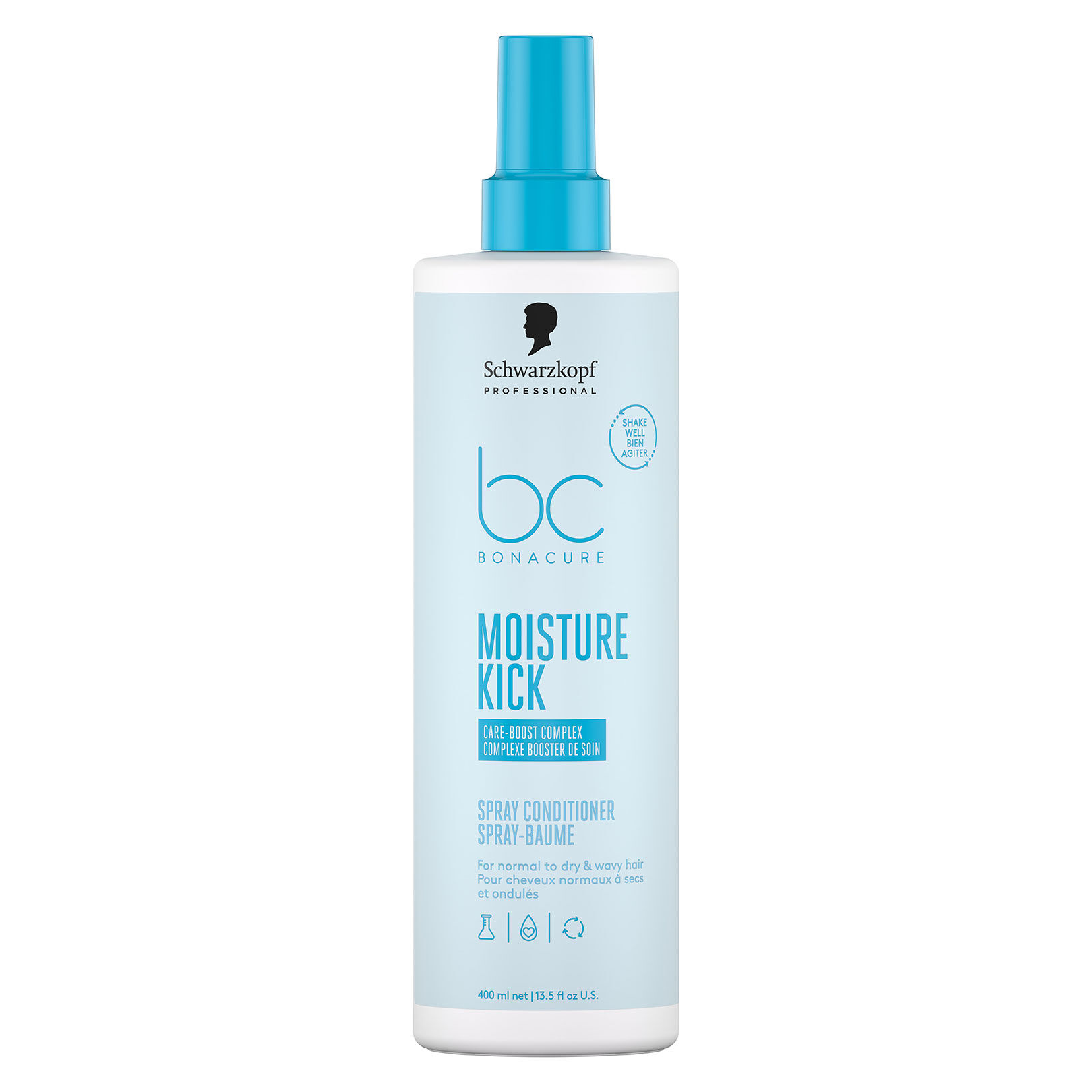 Spray-baume hydratant cheveux normaux &agrave; secs BC Moisture Kick 400 ml