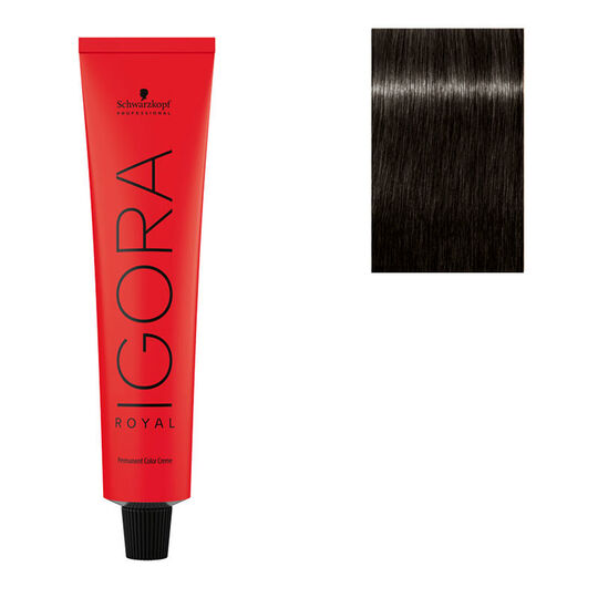 Coloration permanente Igora Royal 5-13 ch&acirc;tain clair cendr&eacute; mat