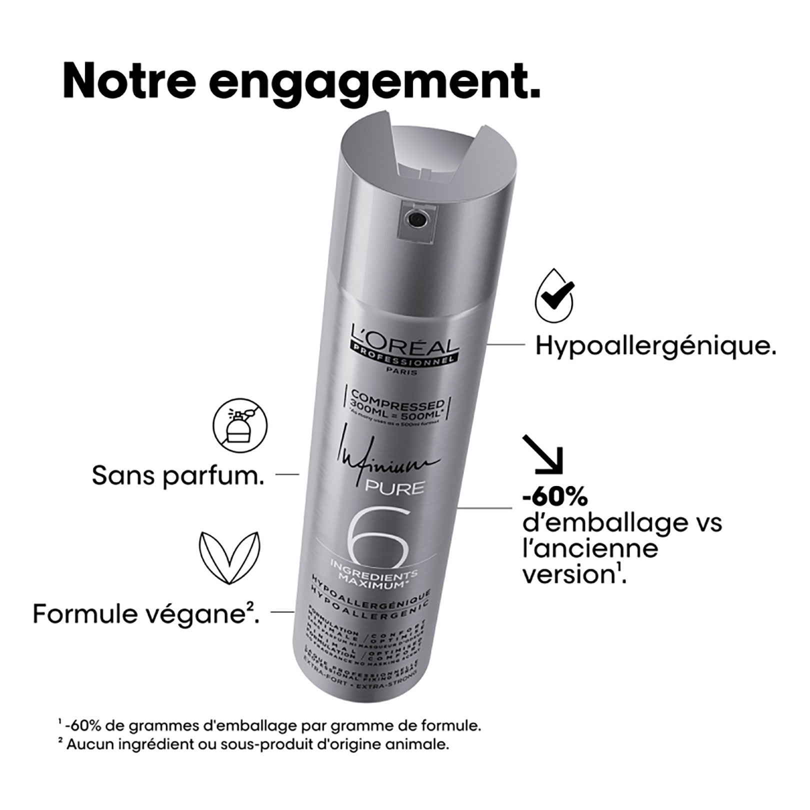 Laque Infinium Pure fixation extra forte 300ml