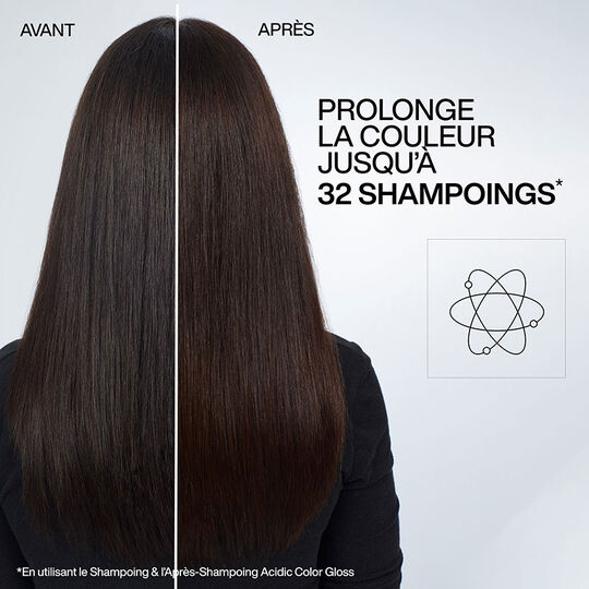 Shampooing doux couleur Acidic Color Gloss 300ml + recharge 500ml