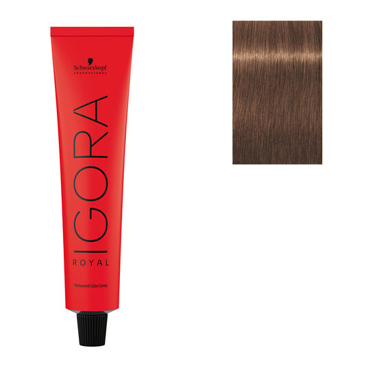 Coloration permanente Igora Royal 7-57 blond doré cuivré