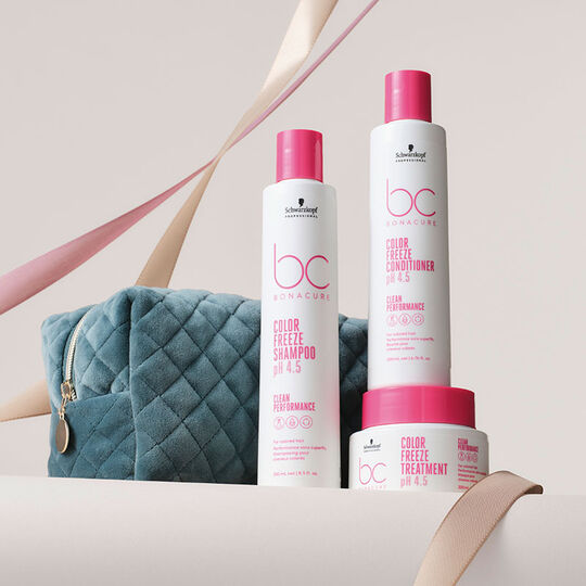 Trousse routine cheveux colorés BC Color Freeze