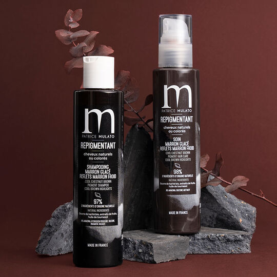 Shampooing repigmentant cheveux naturels ou colorés marron glacé