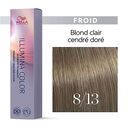 8/13 blond clair cendr&eacute; dor&eacute;