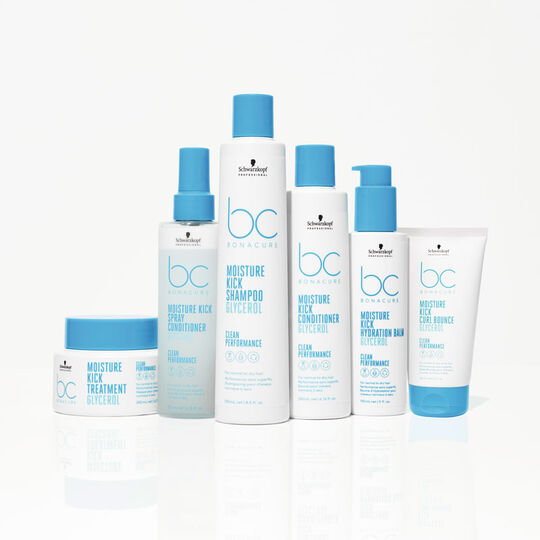 Baume hydratant l&eacute;ger cheveux normaux &agrave; secs ou boucl&eacute;s BC Moisture Kick