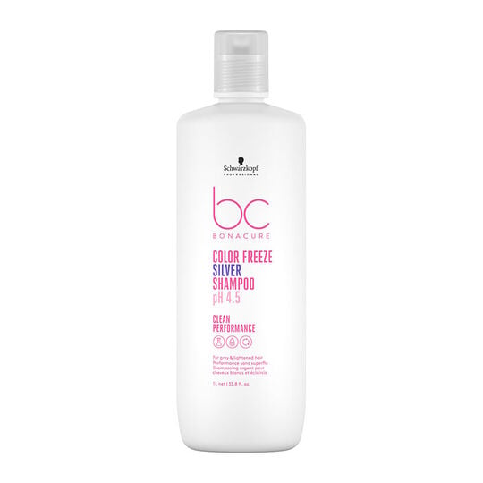 Shampooing argent pour cheveux gris et blancs BC Color Freeze Silver 1000ml