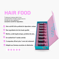 Hair food coffret 8 ampoules magiques