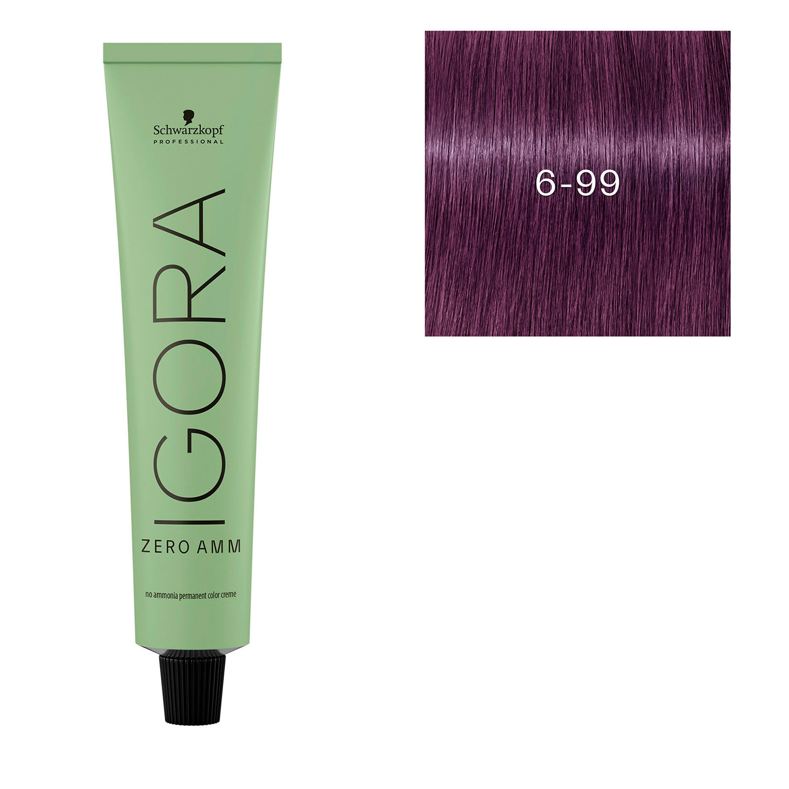 Coloration Igora Zero Amm 6-99 blond fonc&eacute; violet extra