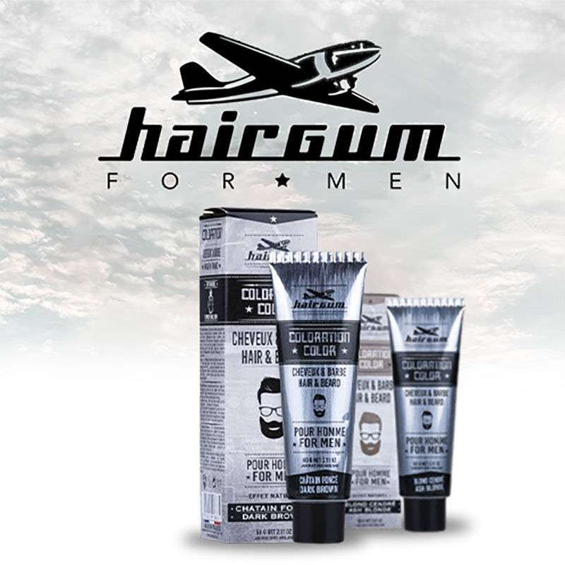 Coloration pour homme cheveux & barbe 4 ch&acirc;tain