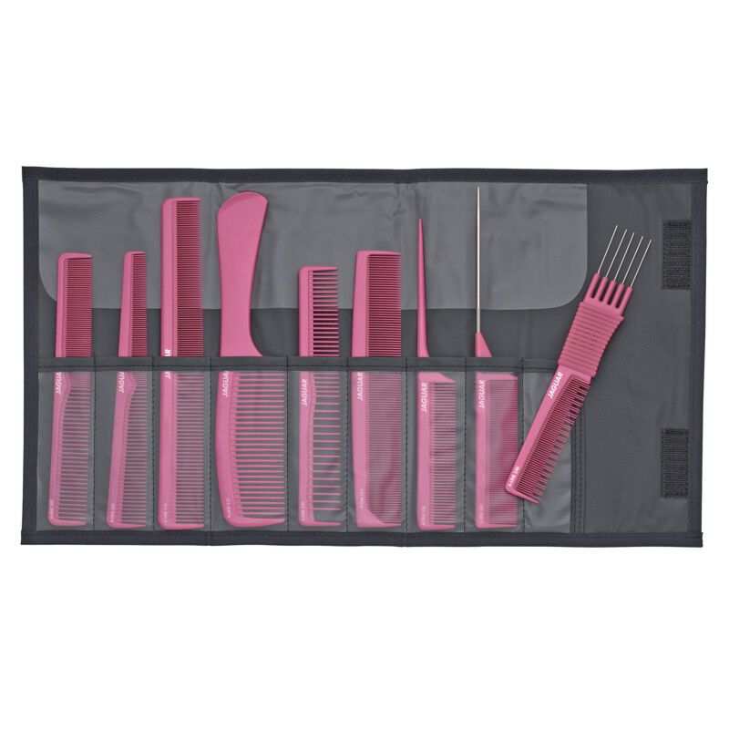 Trousse neuf peignes Rose