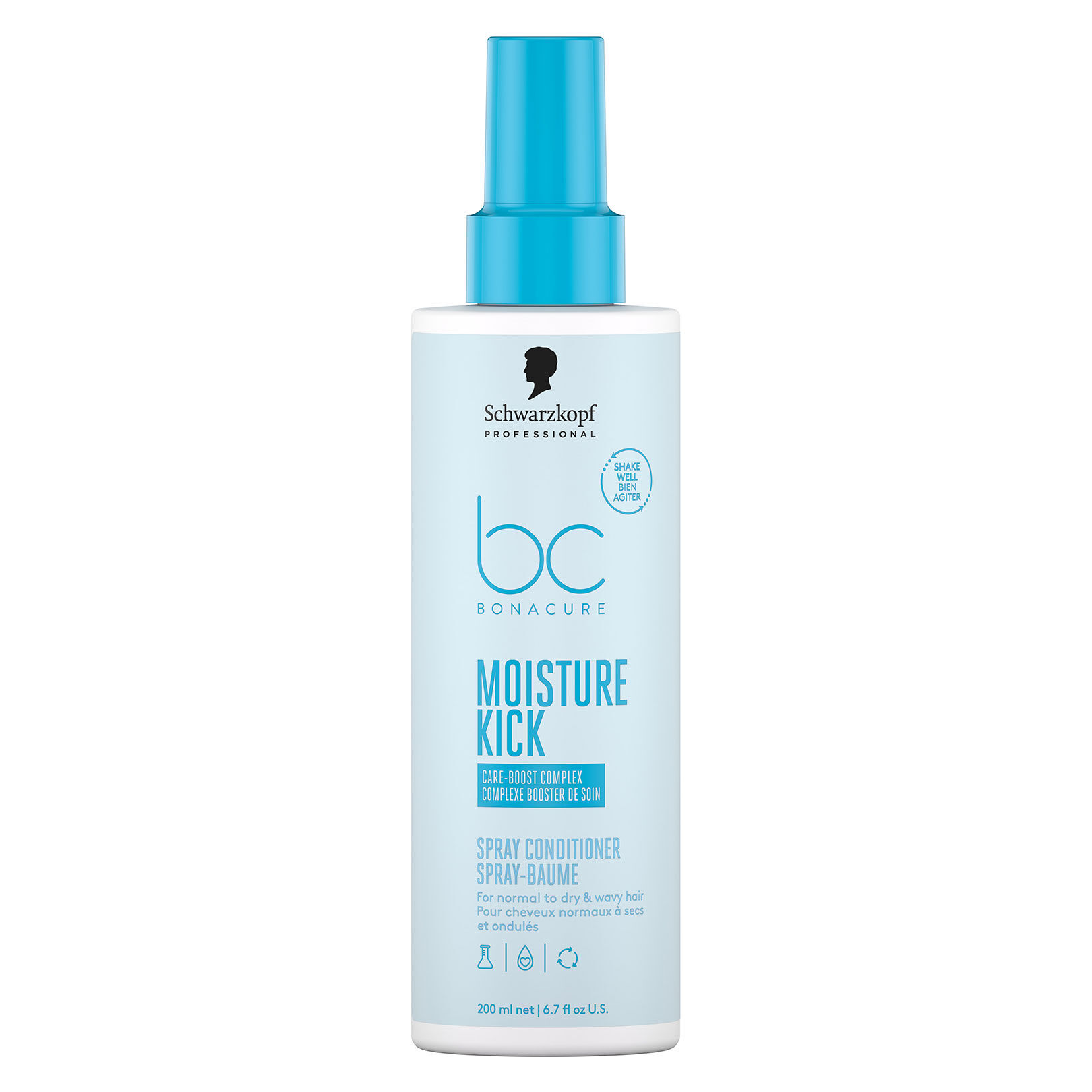 Spray-baume hydratant cheveux normaux &agrave; secs BC Moisture Kick 200 ml