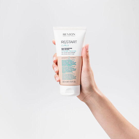 Gel-huile multi-usages cheveux bouclés frisés Restart Curls