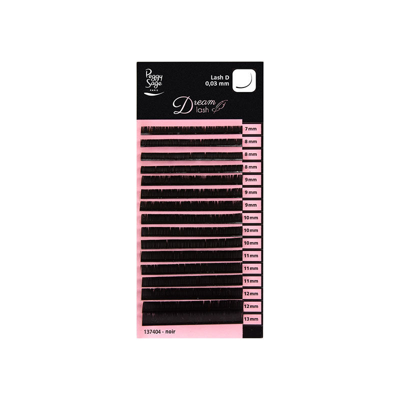 Extension de cils volume russe Courbure Extravagante D 0.03 mm