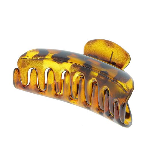 Pince croco léopard brillant