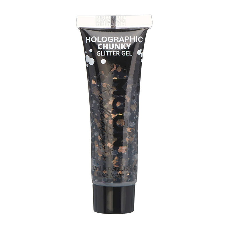 Gel holographique &agrave; grosses paillettes Moon Glitter noir