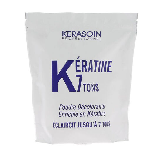 Poudre décolorante bleue enrichie en kératine 7 tons