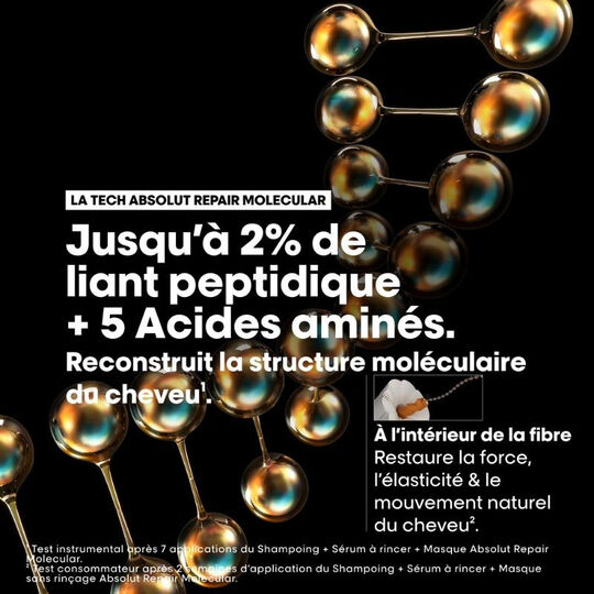 Shampooing réparateur Absolut Repair Molecular recharge 500ml