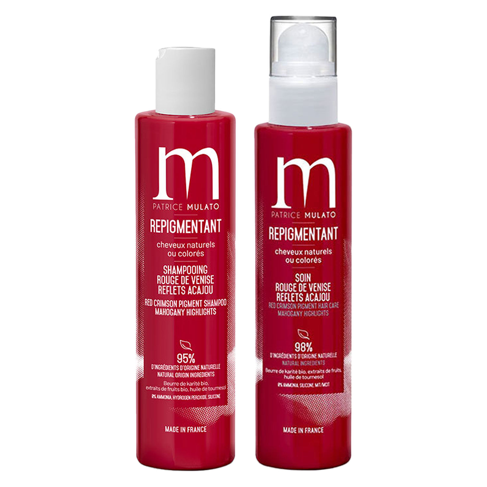 Rituel repigmentant shampooing + soin rouge de Venise