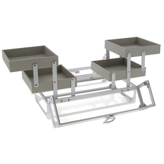 Vanity transparent avec tiroirs