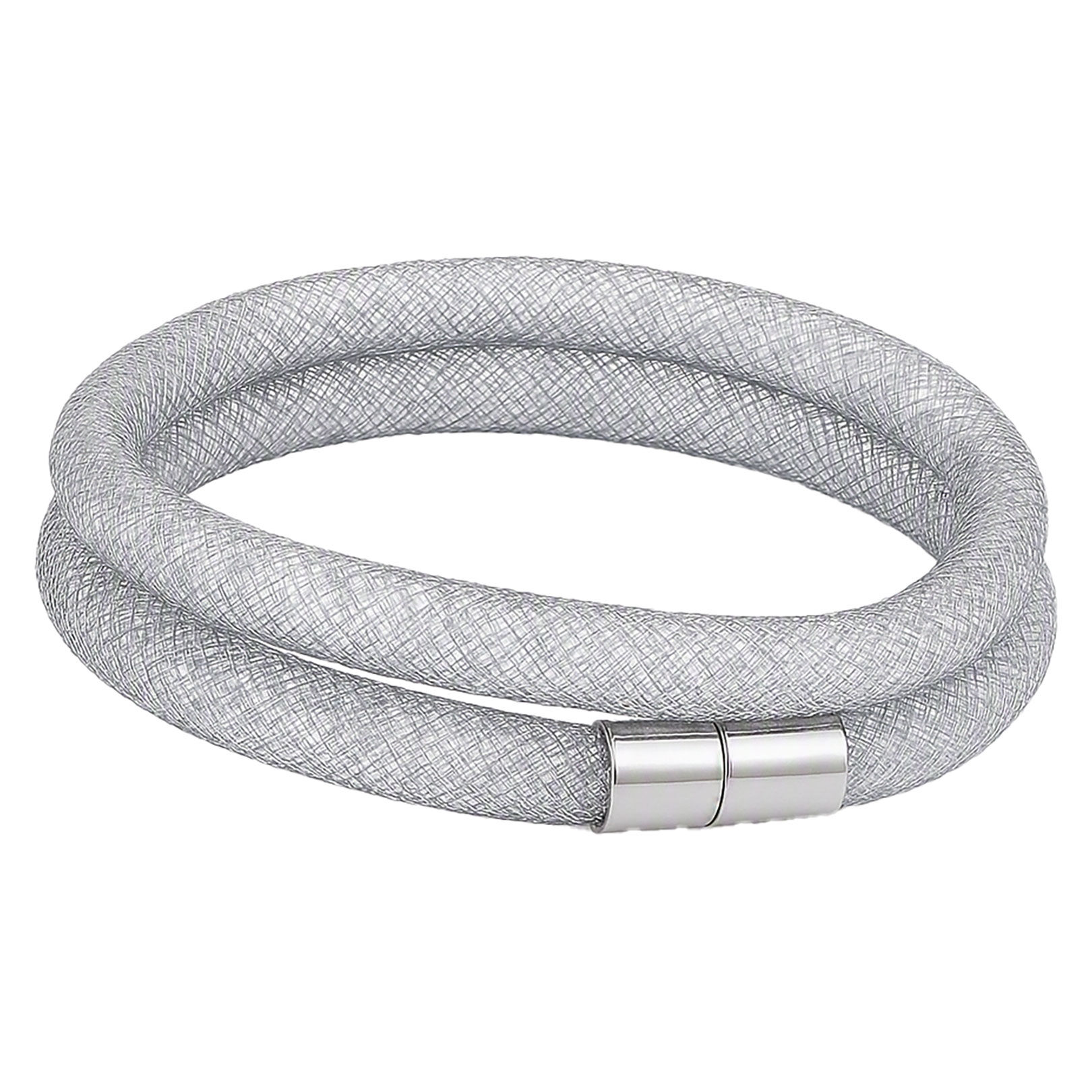 Bracelet strass filet double gris