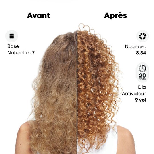 Coloration ton sur ton Dia Color 9.82 blond tr&egrave;s clair moka iris&eacute;