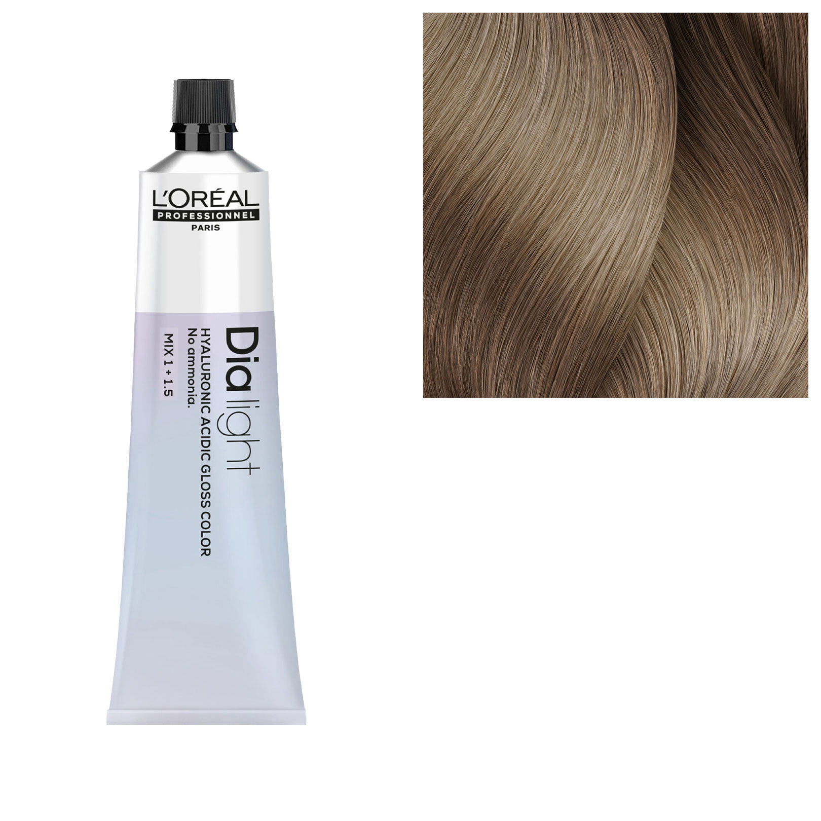 Coloration ton sur ton Dia light Hyaluronic 9.12 milkshake iceberg iris&eacute;