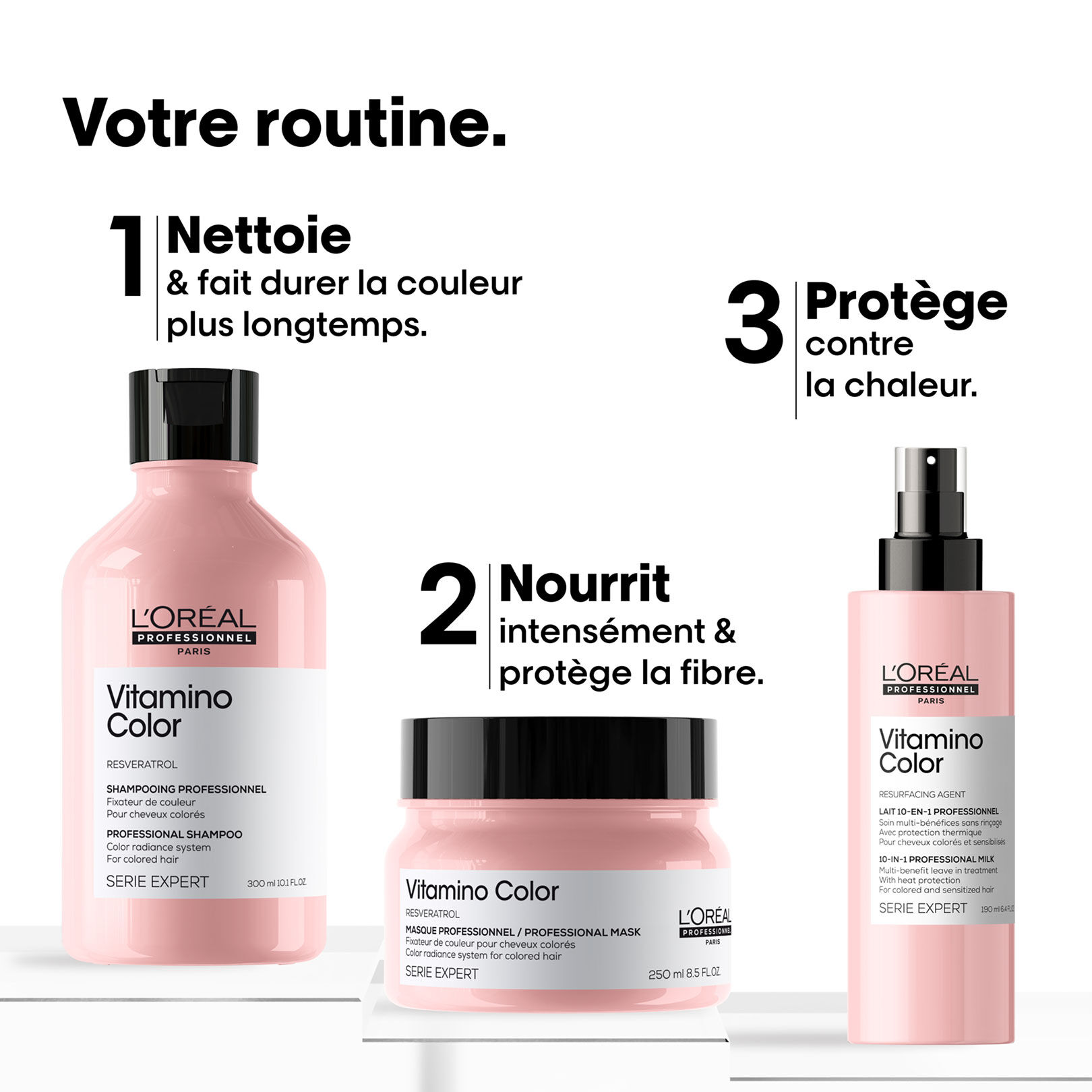 Shampooing cheveux color&eacute;s Vitamino Color 1500 ml