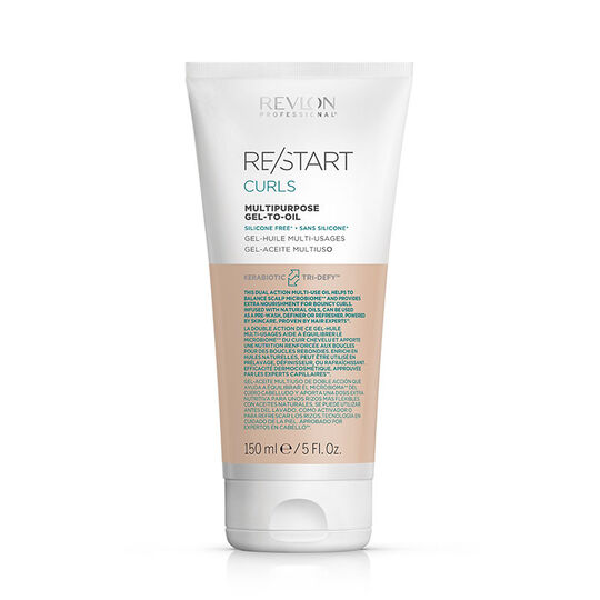 Gel-huile multi-usages cheveux bouclés frisés Restart Curls