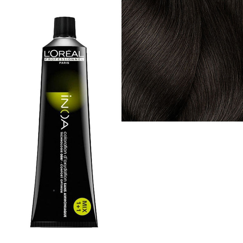 Inoa Coloration sans ammoniaque 5.32 ch&acirc;tain clair dor&eacute; iris&eacute;