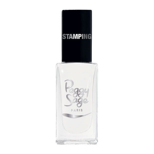 Vernis à ongles stamping Peggy sage blanc