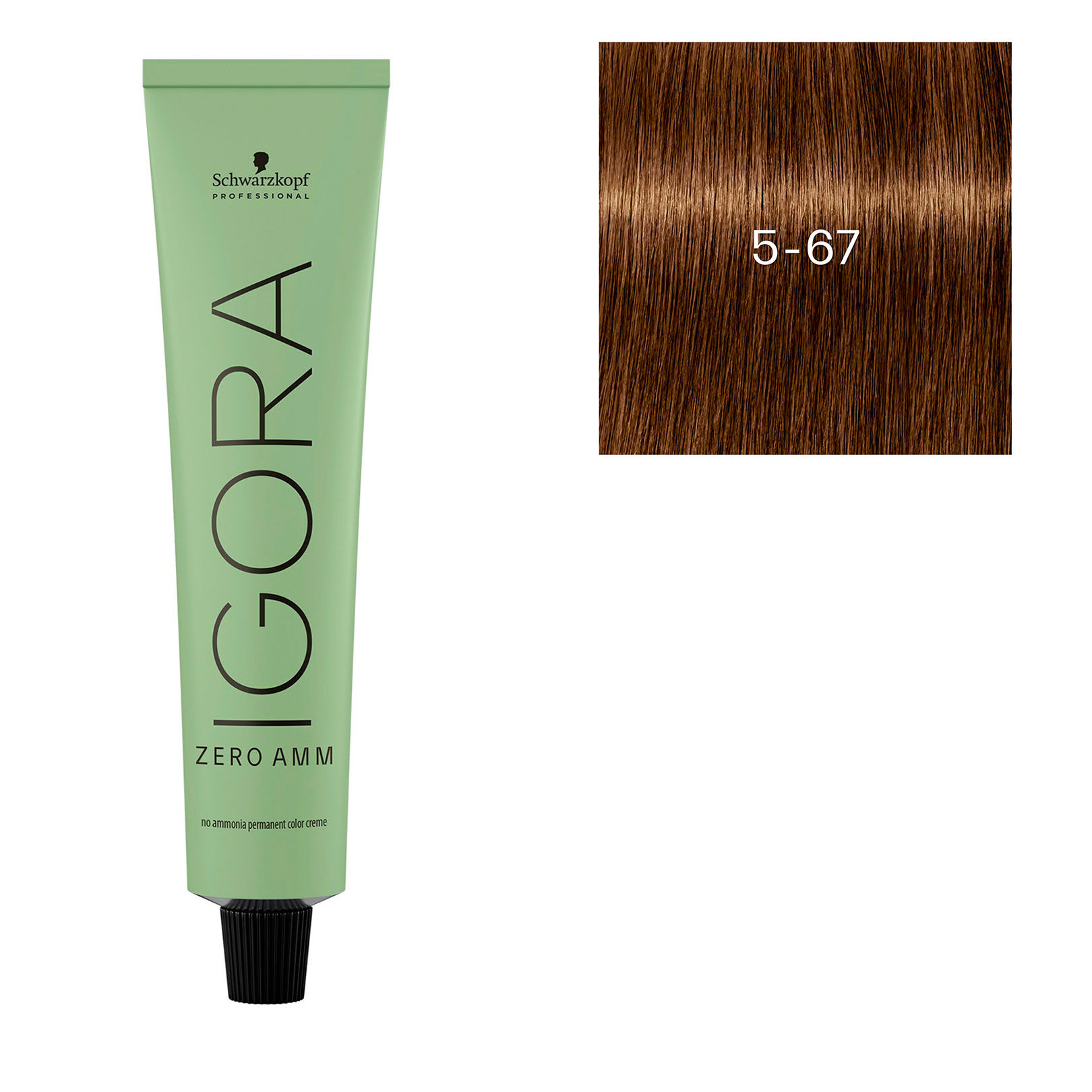 Coloration Igora Zero Amm 5-67 ch&acirc;tain clair chocolat cuivr&eacute;