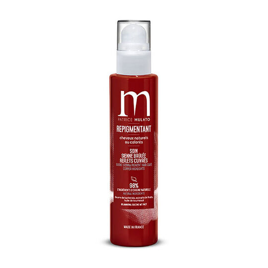 Soin repigmentant cheveux naturels ou colorés sienne brûlée