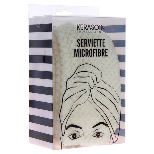 Serviette microfibre blanc crème