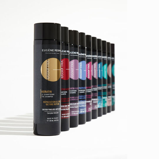 Rituel cheveux colorés shampooing et masque Essentiel Keratin Color