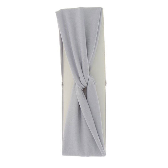 Bandeau tissu noeud Gris