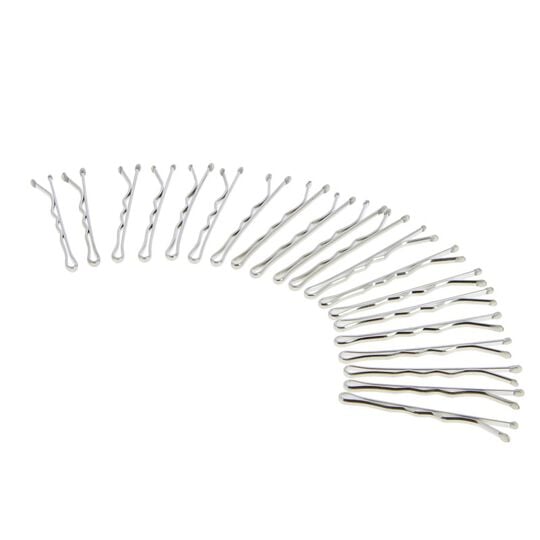 Pince guiche ondulée 4cm argentées