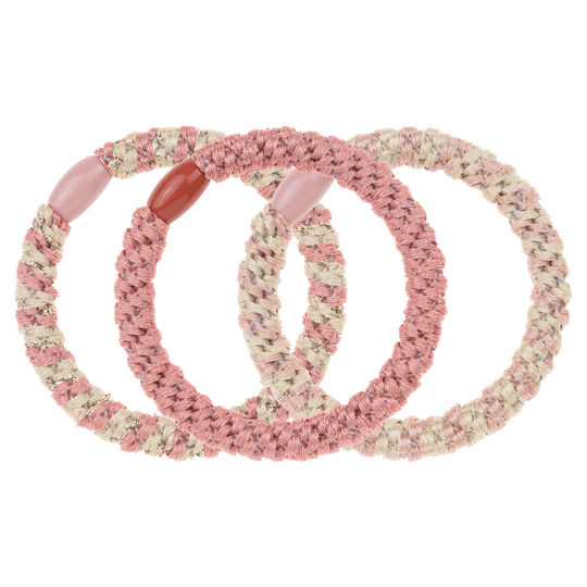 3 Élastiques tressés Twinstar blush braids