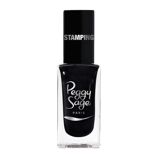 Vernis à ongles stamping Peggy sage noir