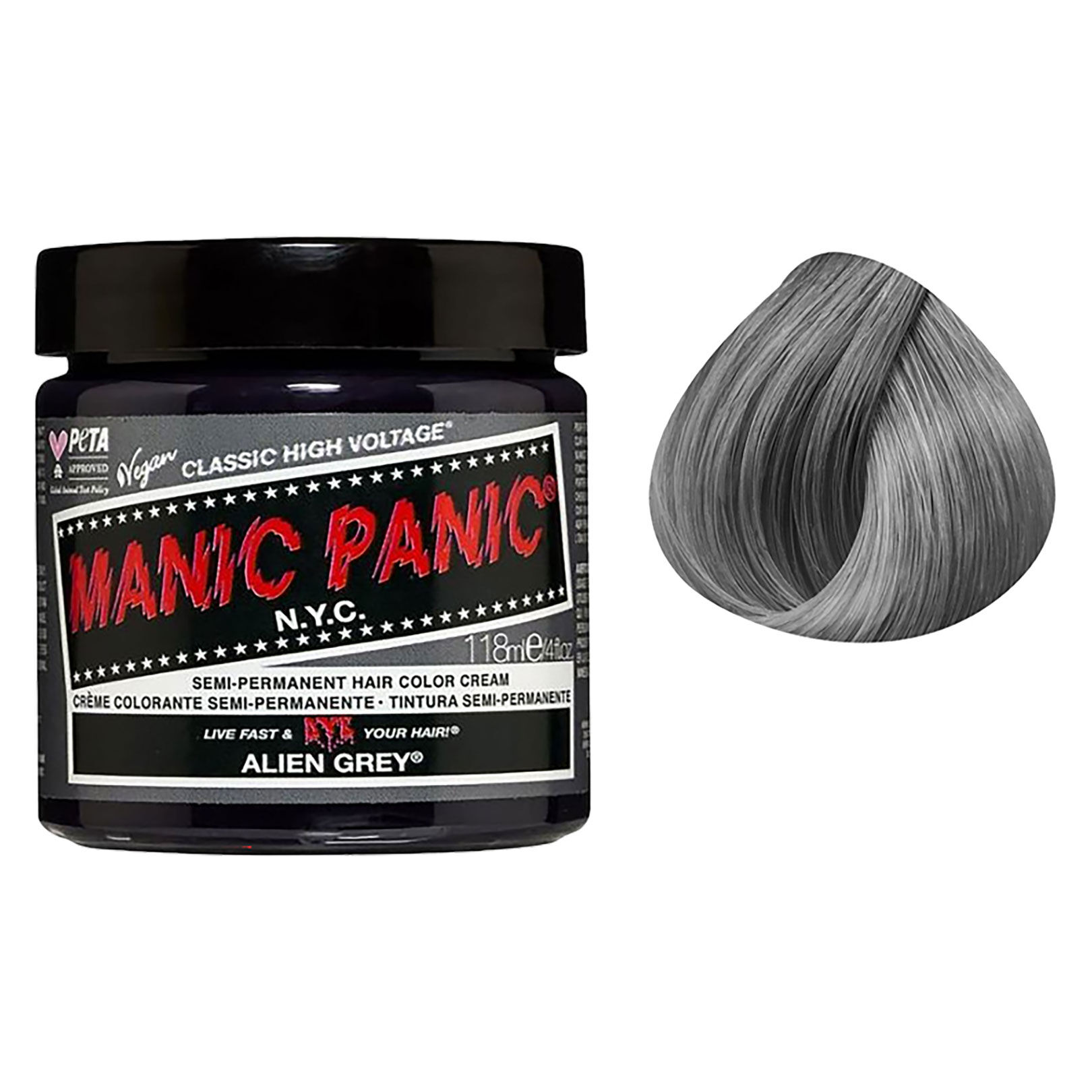 Coloration semi-permanente alien grey