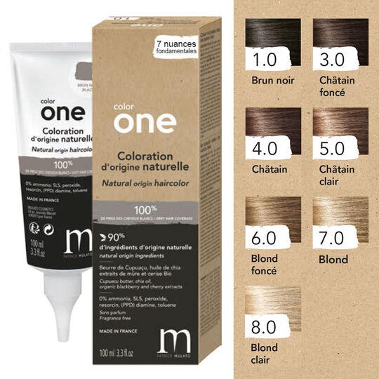 Coloration naturelle Color One Fondamentale 8.0 blond clair