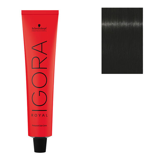 Coloration permanente Igora Royal 1-0 noir naturel