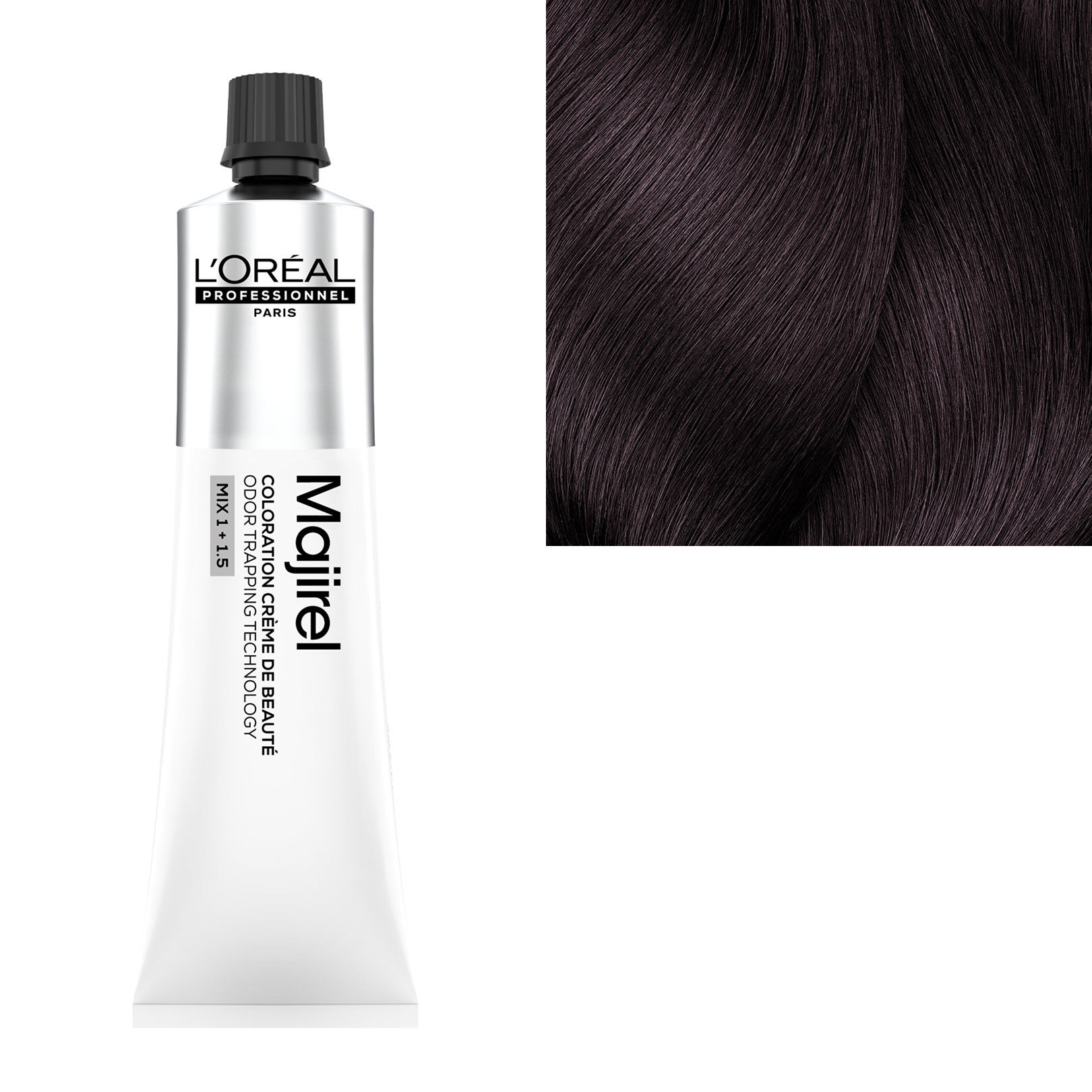 Coloration cr&egrave;me de beaut&eacute; Majirel 4.20 ch&acirc;tain violine intense