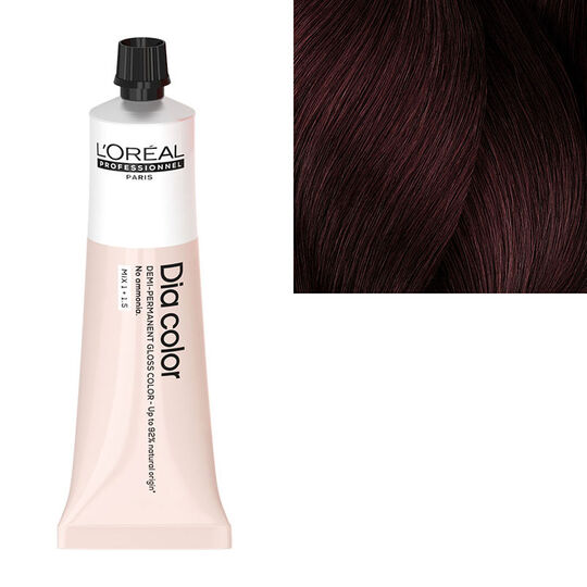 Coloration ton sur ton Dia Color 4.62 châtain rouge irisé