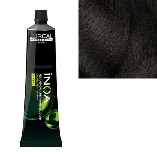 Coloration sans ammoniaque Inoa 5.0 ch&acirc;tain clair ultra profond fondamentale