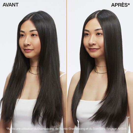 Shampooing hydratant pour cheveux secs et sensibilis&eacute;s All Soft 300ml + recharge 500ml