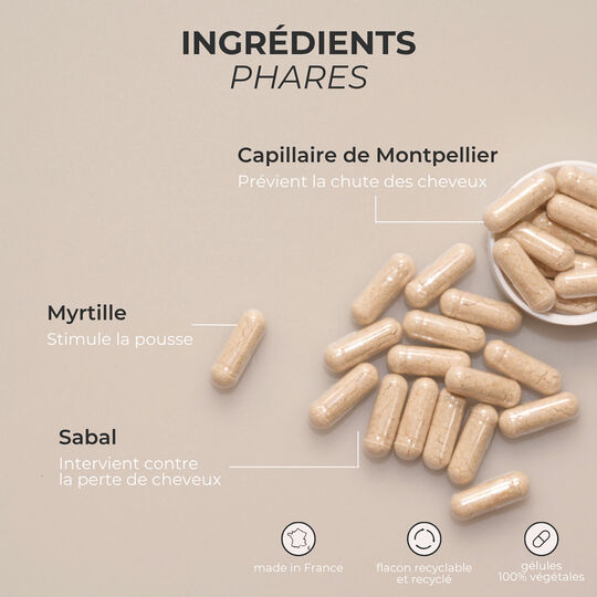 Compl&eacute;ment alimentaire anti-chute cure 30 jours