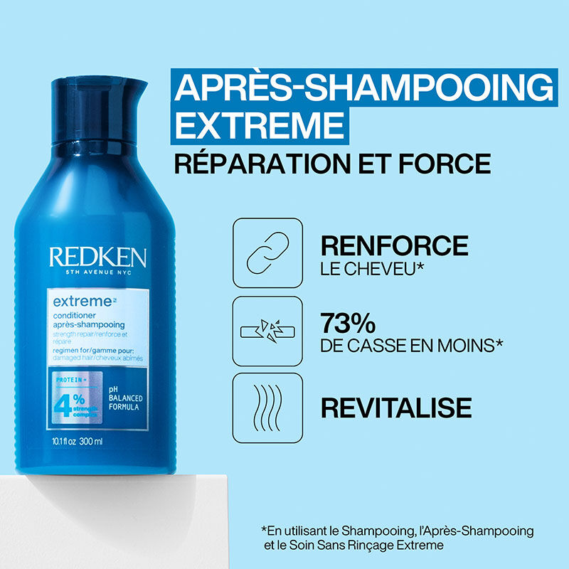 Apr&egrave;s shampooing fortifiant Extreme pour cheveux ab&icirc;m&eacute;s