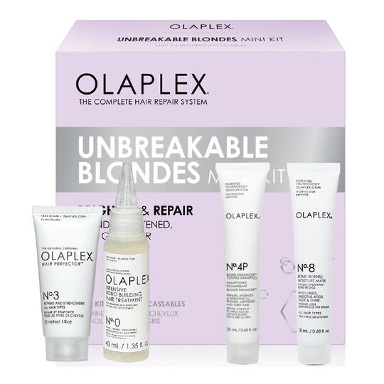 Mini kit pour cheveux blonds incassables