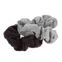 Chouchou tissus noir et gris